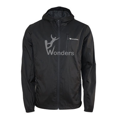 Classico Homens e Mulheres Capuzado Windbreaker Desporto ao Ar Livre